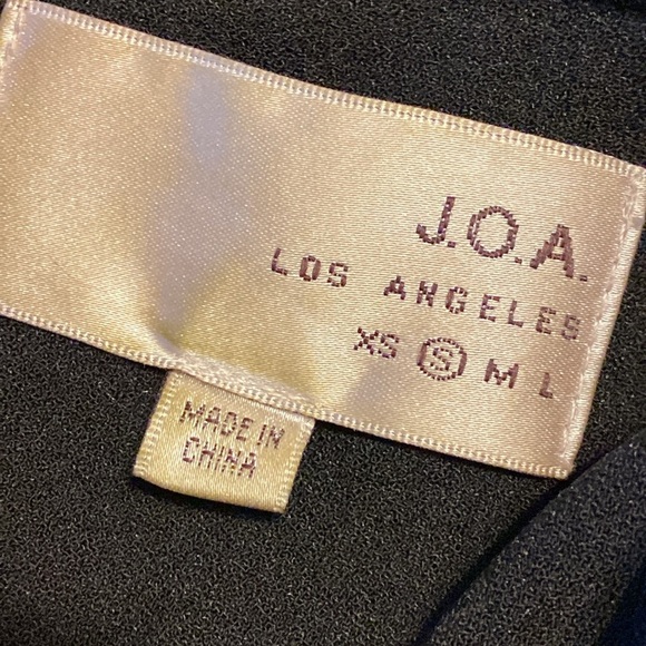 J.O.A. Los Angeles Black SweetHeart Crochet Lace Midi Lined Dress Size Small - Picture 10 of 16